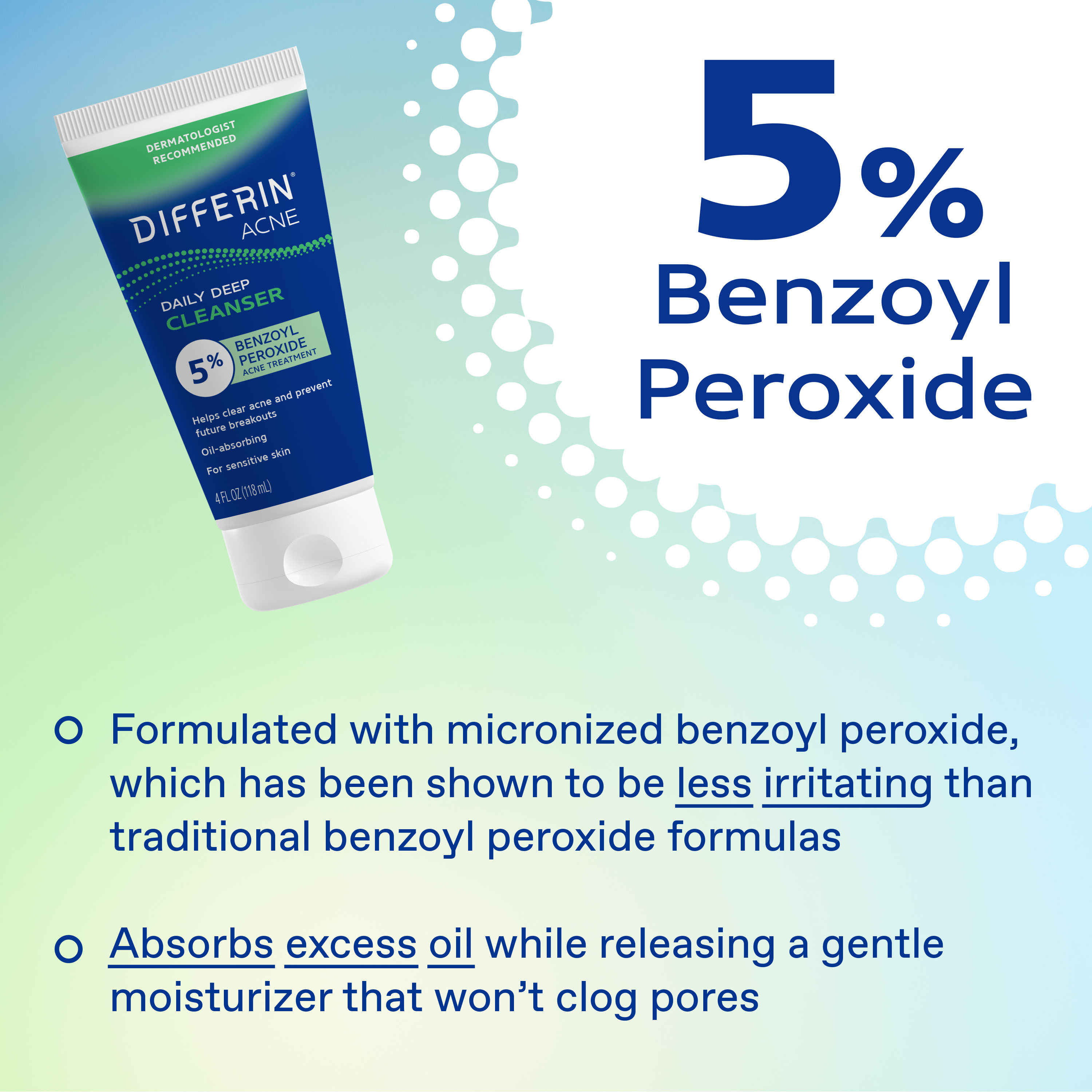 5% Benzoyl Peroxide Daily Deep Cleanser