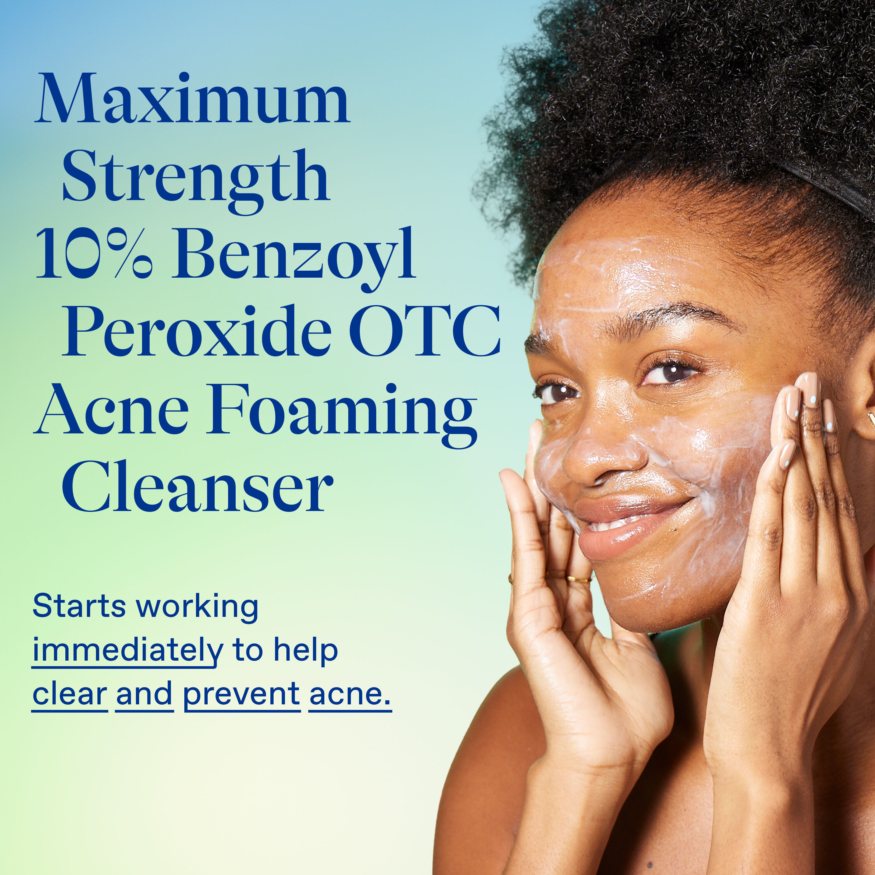 10% Benzoyl Peroxide Maximum Strength Acne Foaming Cleanser