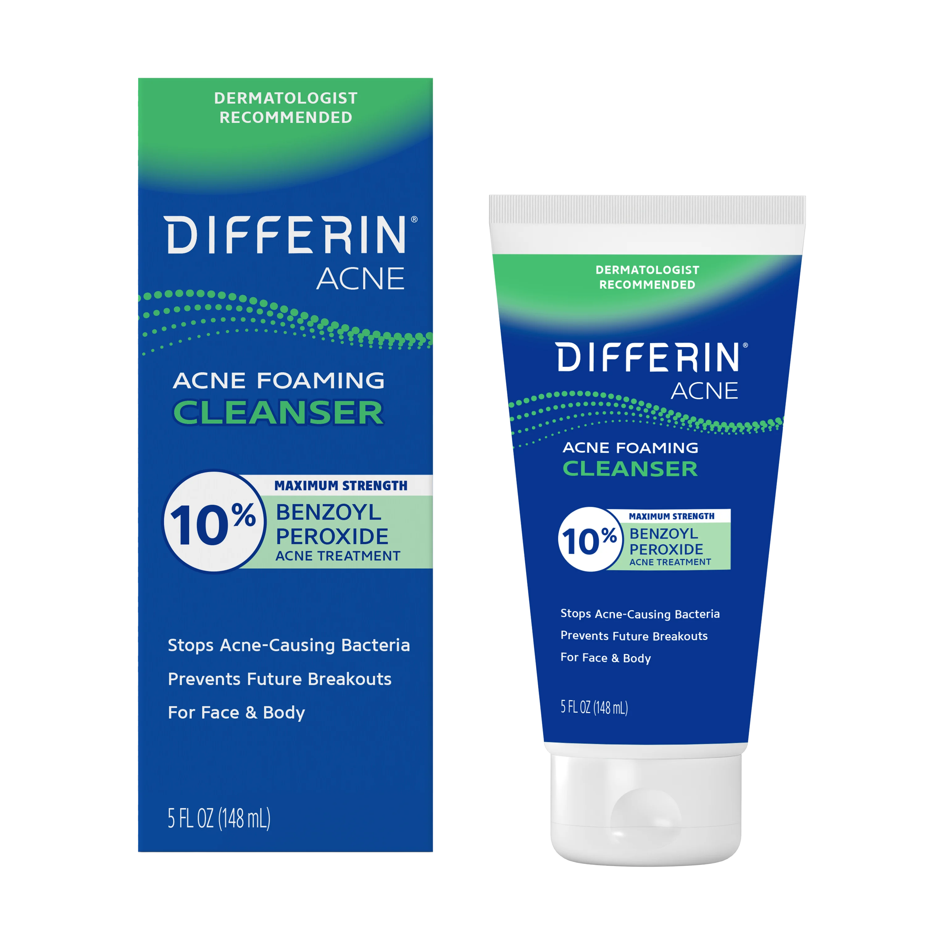 10% Benzoyl Peroxide Maximum Strength Acne Foaming Cleanser
