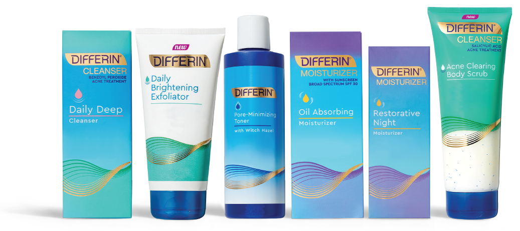 Differin Cleansers and Moisturizers