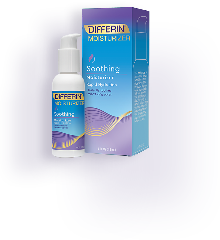 Differin Soothing Moisturizer: pairs with Differin Gel for hydrated, healthy skin.