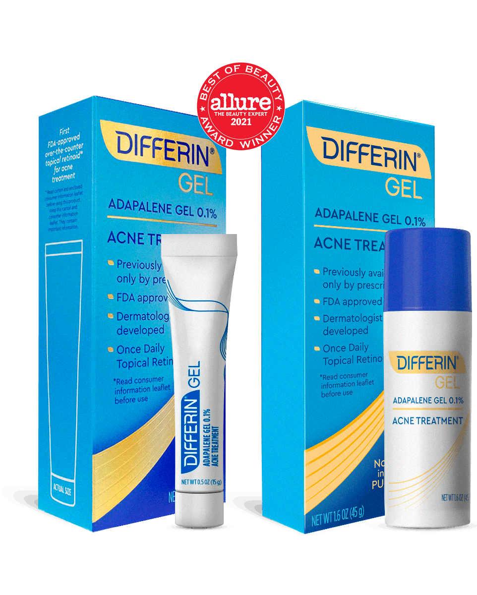 Learn more about Differin Gel (adapalene 0.1%). 2020 Allure Best of Beauty Award Winner
