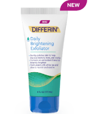 Differin Daily Brightening Exfoliator for Acne Treatment